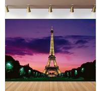 Photography Backdrop Paris Eiffel Tower Paris Night View Banner For Room Decoration Background Portrait Shooting Poster 250x180CM