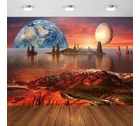 Photography Backdrop Photo Outer Space Universe Planet Background Poster Kids Adults Photo Booth Banner Shooting Studio Props 200x140CM