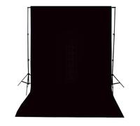 Photography Backdrop Photography Backdrop Cloth Smooth Green White Black Cotton Chromakey Screen Photo Studio Live Streaming(Black)