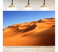 Photography Backdrop Sahara Desert Sand Dunes Gobi Yellow Sand Blue Sky Background Birthday Wedding Party Decor Western Scene 250x180CM
