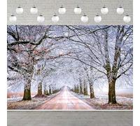 Photography Backdrop Snowflake Bokeh Glitter White Snow Christmas Party Decoration Tree Landscape Background 180X120cm