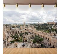 Photography Backdrop The Old City Jerusalem David Tower Museum Poster Background Ruins His Jerusalem Monument Trip Banner 200x140CM