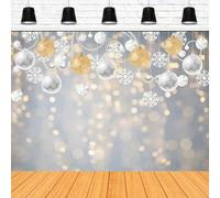 Photography Backdrop Winter For White Snowflake Glitter Bokeh Sparkle Banner Christmas Merry Xmas Party Background Poster 300x200cm