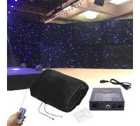 Photography Backdrop with Cosmic Space Theme and Star Design for Stage and Studio Use