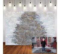 Photography Background Winter Stone Floor Backdrop Christmas Snow Rock Baby Portrait Decor hotophone Photo Studio Props 300x200cm
