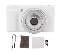 Photography Camera, 2.8 Inch Flip Screen Autofocus 80M 5K30fps Video 16x Digital Zoom F1.8 Aperture Vlog Camera for YouTube Content Creators (White)