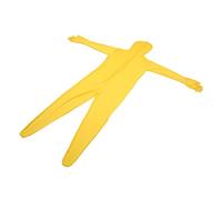 Photography Coverall, Reusable Elastic Yellow Polyvinyl Chloride Fiber Whole Body Stretch Fabric Suit Zipper for Back Video Special Effects (160cm)