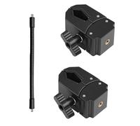 Photography Double U Clamp with Flexible Gooseneck for Holding Cameras Lights Microphones in Various Positions Adjustable Adjustable Clamp Holder Flexible Arm