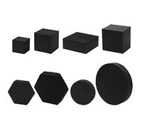 Photography Foam Props Set,Cube Foam Geometry Photography Posing Props,Jewelry Shooting Display Stand,Shooting Modeling Decor (Black)