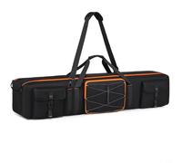 Photography Gear Organizer, 50 Inch Padded Carrying Case With Front Zippered Pocket Side Pockets For Camera Light Stands Umbrellas
