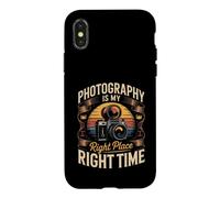 Photography Is My Right Place Right Time Photographer Camera Case for iPhone X/XS