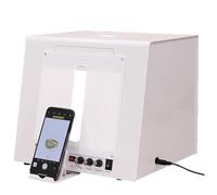 Photography Light Box - 20cm Mini Studio, 20000Lux Brightness, Adjustable Color Temperature 3000-5500k for Jewelry and Small Items