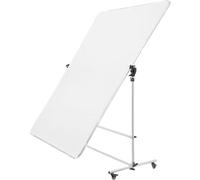 Photography Light Diffuser Stand, 360° Rotatable Frame & Height Adjustable Scrim Diffuser Stand with Wheels,Polyester Fiber Cloth Photography Diffuser, for Various Shooting Type,White,120X190CM