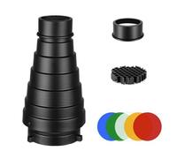 Photography Light Modifier Aluminium Conical Snoot Set For Studio And Outdoor Use For Bowens Mount Photographers And Creatives
