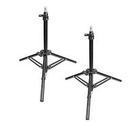 Photography Photo Studio Mini Backlight Light Stand Aluminum, Adjustable 41-70cm/16.1"-27.6" Lightweight Light Stand Tripod for Reflector, 2 Packs