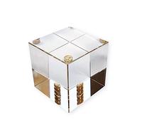 Photography Prism, Crystal Glass Cube Prism for Photos Teaching Light Spectrum, Portable Optical 60 mm Rainbow Prism with Cleaning Bag
