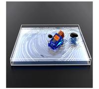 Photography Props Shooting Tray, Acrylic Shallow Water Transparent Tray, Photography Shooting Tray, Floating Photo Props Box(40x40x6cm)