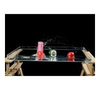 Photography Props Shooting Tray, Portable Transparent Storage Tray, 6/10CM Height Cosmetic Advertising Shooting Props, for Floating Photography (50x50x6cm)