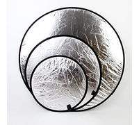 Photography Reflector Folding Silver White Two in One Studio Background Light Board (80 cm)