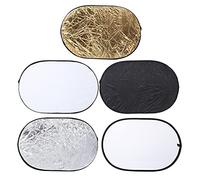 Photography Reflector, Lighting Reflectors Light Reflector with Portable Bag Light Reflectors 60x90cm Reflector 5 in 1 Collapsible Reflector for Indoor and Outdoor Portrait