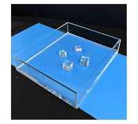 Photography Shallow Water Tank, Photography Shooting Water Tray, Acrylic Display Case Showcase(70x70x6cm)