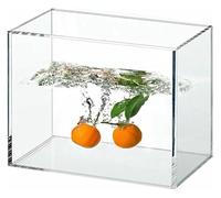 Photography Shallow Water Tank, Water Ripple Photography Tray, Acrylic Display Case Showcase For Shooting Food And Cosmetic(30x30x30cm)