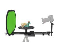 Photography Stand with Adjustable Height & Tilt, Rotating Platform for Video Production, Tabletop Tripod Compatible with Phone & Camera