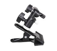 Photography Studio Clamp Clip Holder Light Stand Mount Bracket With Umbrellas Reflectors Holder And 1/4 3/8 Inches Screw Adapter