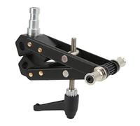 Photography Super Clamp, Heavy Duty Light Adapter Holder, Aluminum Alloy Tube Clamp for Studio Vlog Live Streaming, with 3pcs 5/8in Standard Connectors, Fits 20-100mm Diameter Tu