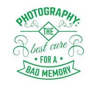 Photography The Best Cure Phrase Words Wall Decals PVC 36x37cm Multi Color Selection Green