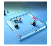 Photography Tray For Shooting Low Water Tank, Transparent Shallow Water Photography Props, Decorative Tray, Creative Floating Photography Props, Table Storage Box(40x40x15x0.6cm/15.7x15.7x5.9x0.2in)