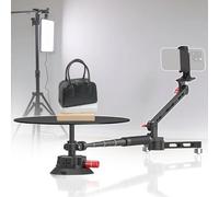 Photography Turntable, 360 Degree Spinner, Rotating Camera Slider, Spinning Photo Video Booth, Panoramic Shooting Platform for Food/Cosmetic Photography