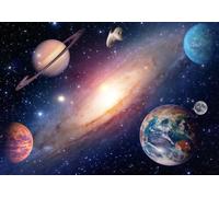 Photography Wallpaper Cosmos 3D Dreamy Colourful Universe Starry Sky Planet Living Room Background Wall 300cmx256cm Kids Living Room Bedroom Wood Effect Wallpaper