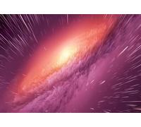 Photography Wallpaper Starry Sky 3D Red Cosmic Vortex 3D立体 Background Wall 430cmx300cm Kids Living Room Bedroom Wood Effect Wallpaper