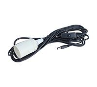 Photonic Universe E27 12V Light Bulb Holder with 5m 0.3mm Cable with on/Off Switch and DC Plug, for All Lighting Systems