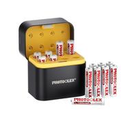 PHOTOOLEX AAA Rechargeable Batteries Lithium 16 Pack with Charger, 1300mWh 1.5V High Voltage Output Li-ion Triple A Batteries, Low Self Discharge AAA Battery with Fast Charging & Storage Case