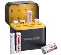 PHOTOOLEX AAA Rechargeable Batteries Lithium 8 Pack with Charger, 1300mWh 1.5V High Voltage Output Li-ion Triple A Batteries, Low Self Discharge AAA Battery with Fast Charging & Storage Case