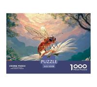 Photorealistic Image of An Orange Pollinator 1000 Piece Sturdy Cardboard Jigsaw Puzzles Robot Honeybee Vibrant Imagery Creative Game Jigsaws As Home Decoration52x38cm/1000pcs