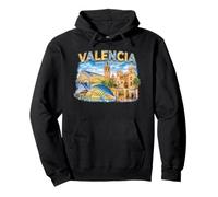 Photorealistic Valencia Spain Travel Souvenir Tourist Gift Pullover Hoodie
