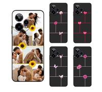 Photos Case for Cricket Icon Plus 2026 Personalized / AT&T Verge 2 - Custom Multi Pictures Collage Image Phone Cover, Shockproof Protective Silicone, Slim Premium Rubber Case Unique Gift, Black