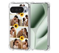 Photos Clear Case for Google Pixel 10 Pro XL Personalized - Custom Multi Pictures Collage Image Phone Cover, Corner AirBag Shockproof Protection, Slim Premium Case Unique Gift