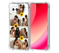 Photos Clear Case for Google Pixel 10A Personalized - Custom Multi Pictures Collage Image Phone Cover, Corner AirBag Shockproof Protection, Slim Premium Case Unique Gift