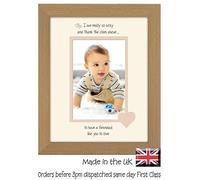 Photos in a Word Grandad Photo Frame I Thank the Stars Portrait 1051F Double Mounted Quality Gift (Oak Finish Frame Cream Mount Beige Inside)