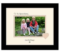 Photos in a Word Granny Photo Frame Special Granny Love You Double Mounted Quality Gift (Black Finish Frame Cream Mount Beige Inside)
