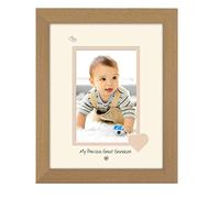 Photos in a Word Great Grandson Photo Frame My Precious Portrait Double Mounted Quality Gift 1035F (Oak Finish Frame Cream Mount Beige Inside)