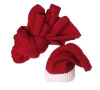 Photoshooting Props for Baby Shower Newborn Christmas Costume Santa Hat Wrap Blanket Infant Photography Outfit