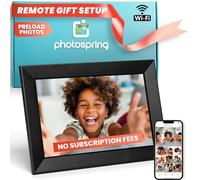 PhotoSpring Lite 10" WiFi Digital Photo Frame, Email Family Photos to Frame, or Use the App, the Web | Touch Screen | Easy Setup |