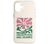 Photosynthesis And Silence Boho Floral Plant Gardening Nerdy Case for iPhone 16 Plus