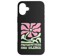 Photosynthesis And Silence Boho Floral Plant Gardening Nerdy Case for iPhone 16 Plus