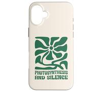 Photosynthesis And Silence Boho Floral Plant Gardening Nerdy Case for iPhone 16 Plus